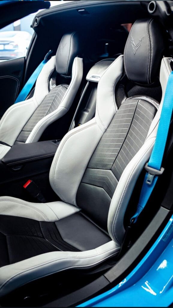 Blue Corvette C8